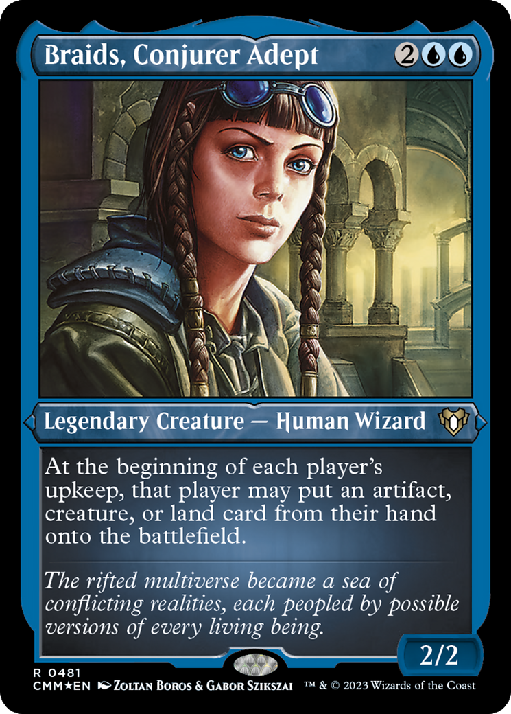 Braids, Conjurer Adept (CMM-481) [Commander Masters] Etched Foil