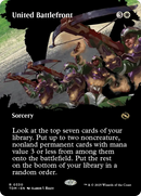 United Battlefront (TDM-330) [Tarkir: Dragonstorm]: (Showcase) (Borderless) Foil