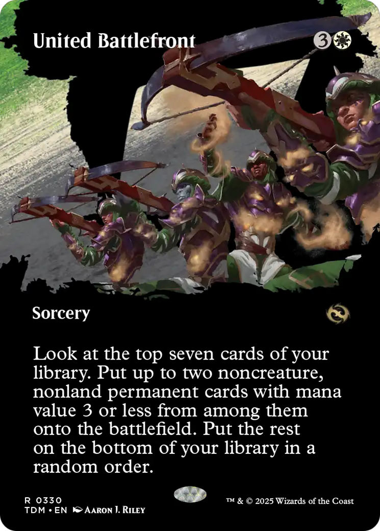 United Battlefront (TDM-330) [Tarkir: Dragonstorm]: (Showcase) (Borderless)