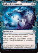 Roiling Dragonstorm (TDM-296) [Tarkir: Dragonstorm]: (Showcase, enchantment)