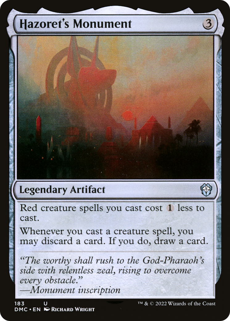 Hazoret's Monument (DMC-183) [Dominaria United Commander]