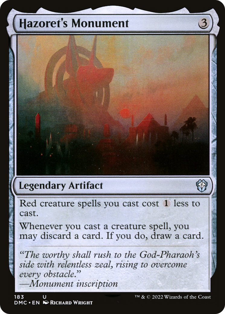Hazoret's Monument (DMC-183) [Dominaria United Commander]
