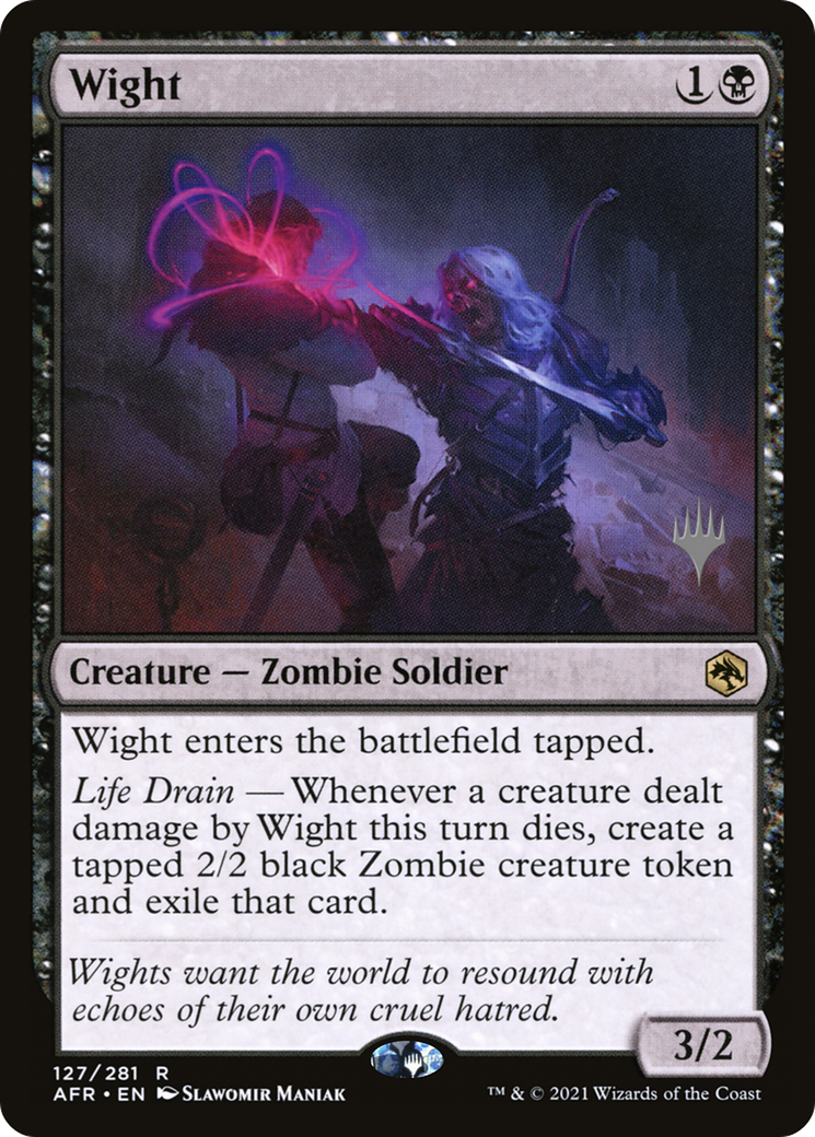 Wight (PPAFR-127P) [Promo Pack: Adventures in the Forgotten Realms Promos] Foil