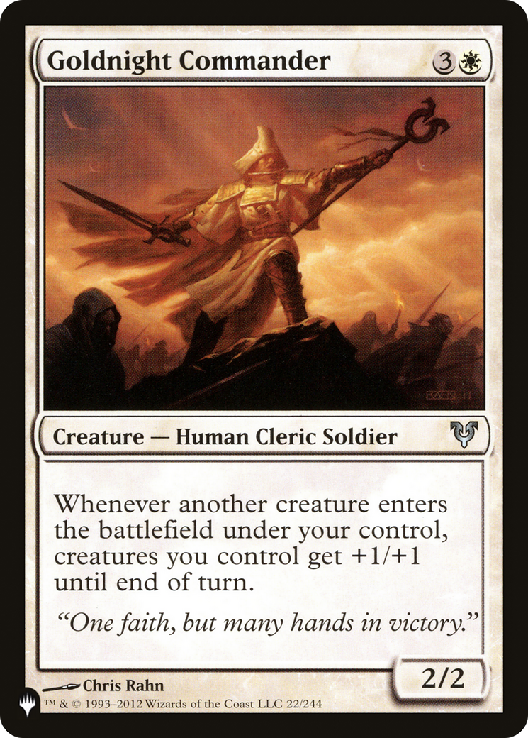 Goldnight Commander (LIST-AVR-22) [The List]