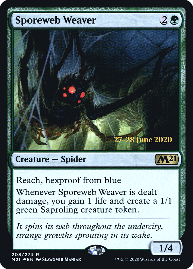 Sporeweb Weaver (PRE-208S) [Core Set 2021 Promos] Foil