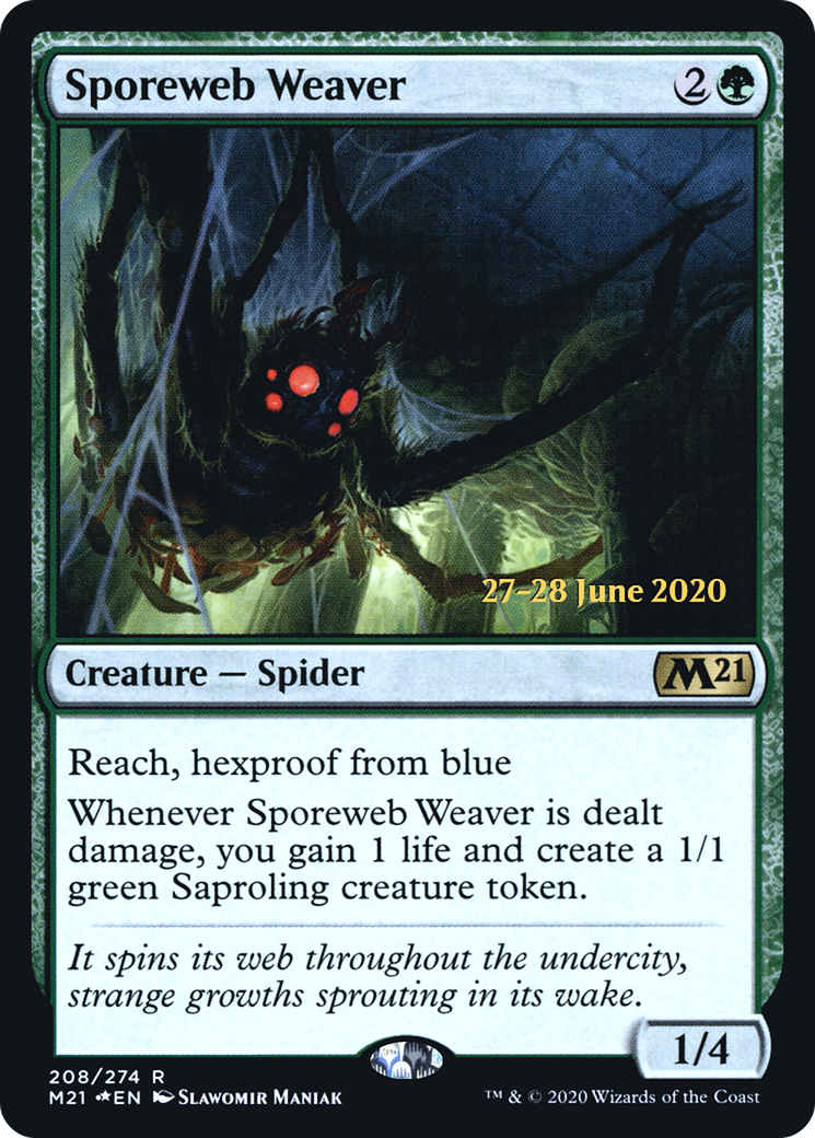 Sporeweb Weaver (PRE-208S) [Core Set 2021 Promos] Foil