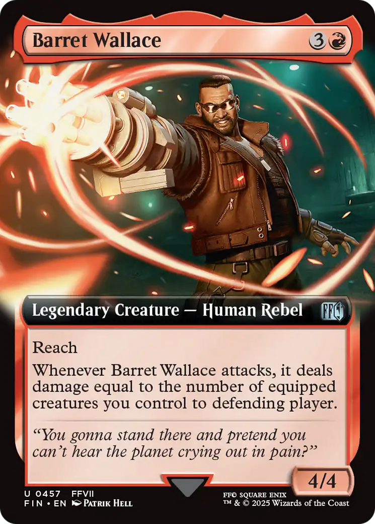 Barret Wallace (Extended Art) (FIN-457) [FINAL FANTASY]: (Extended Art) Foil