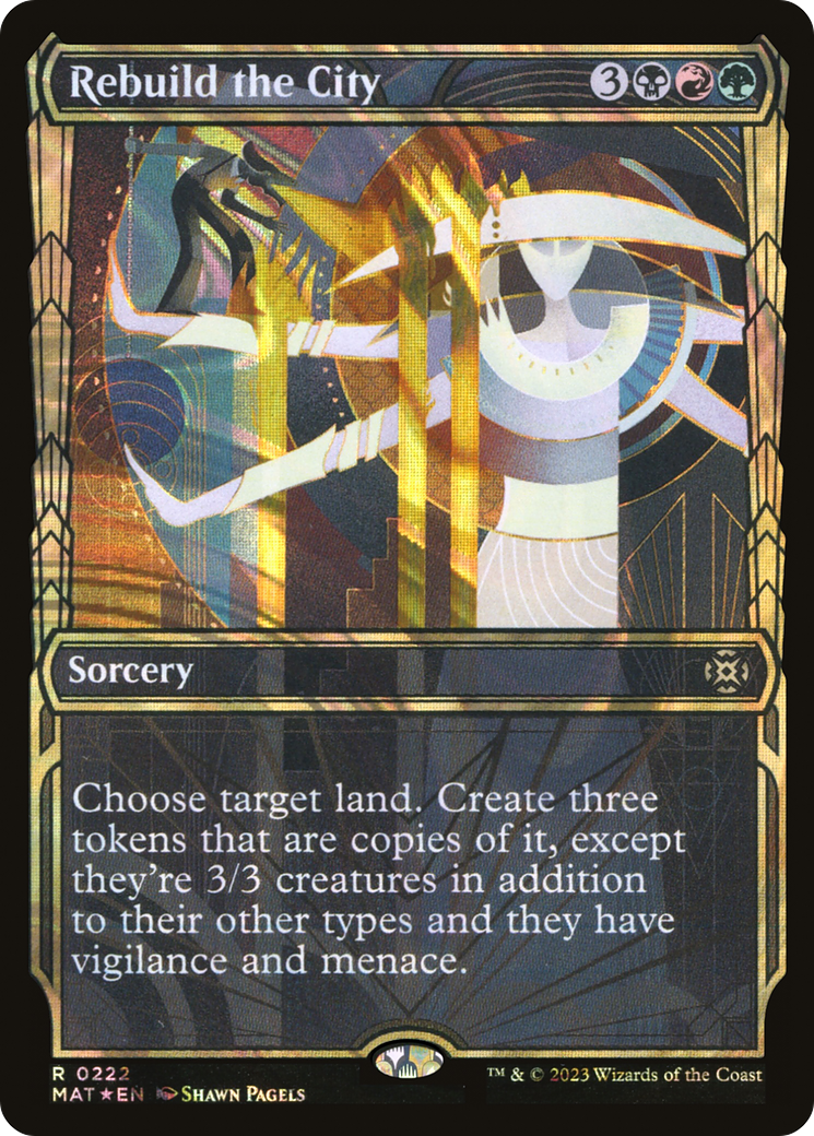 Rebuild the City (MAT-222) [March of the Machine: The Aftermath]: (Showcase) Foil