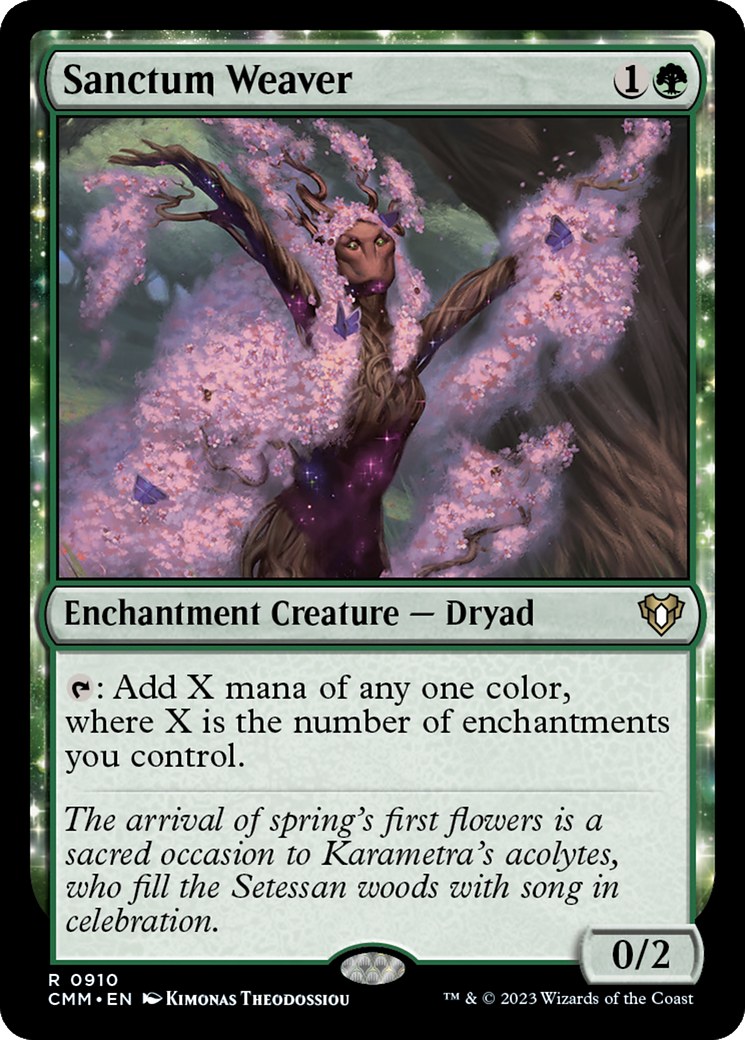 Sanctum Weaver (CMM-910) [Commander Masters]: (enchantment)