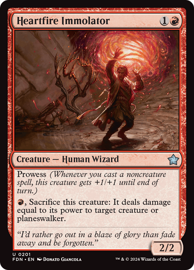 Heartfire Immolator (FDN-201) [Foundations]