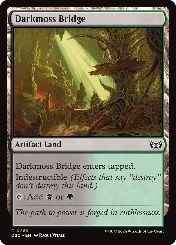 Darkmoss Bridge (DSC-269) [Duskmourn: House of Horror Commander]