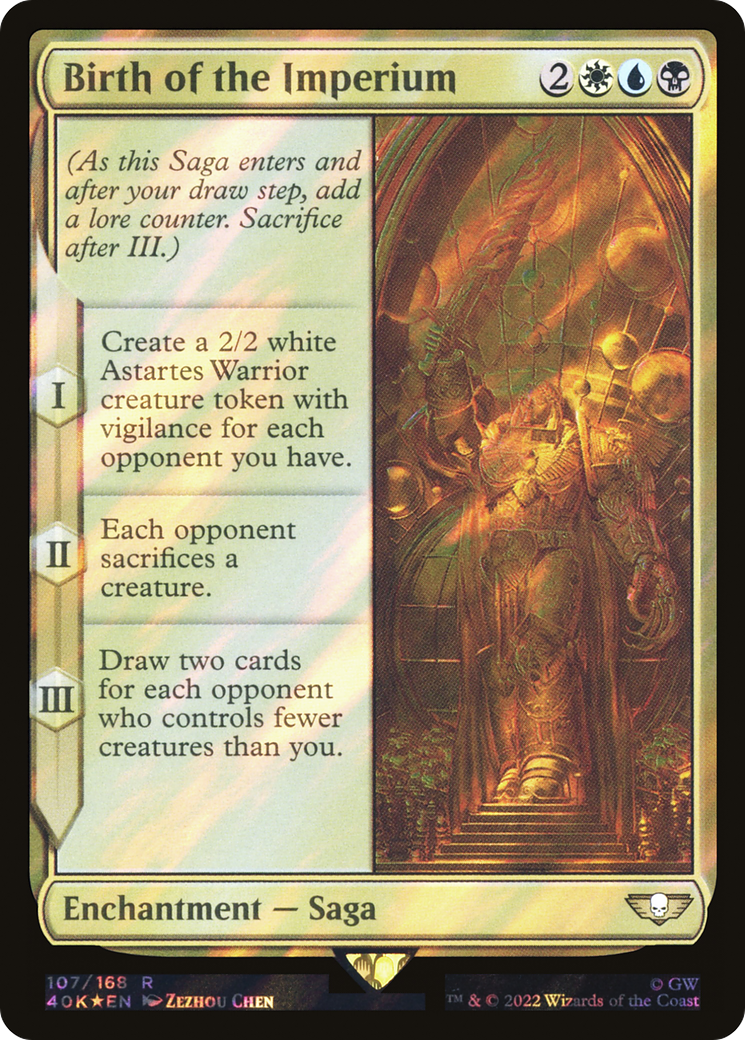 Birth of the Imperium (Surge Foil) (40K-107) [Warhammer 40,000 Commander] Foil