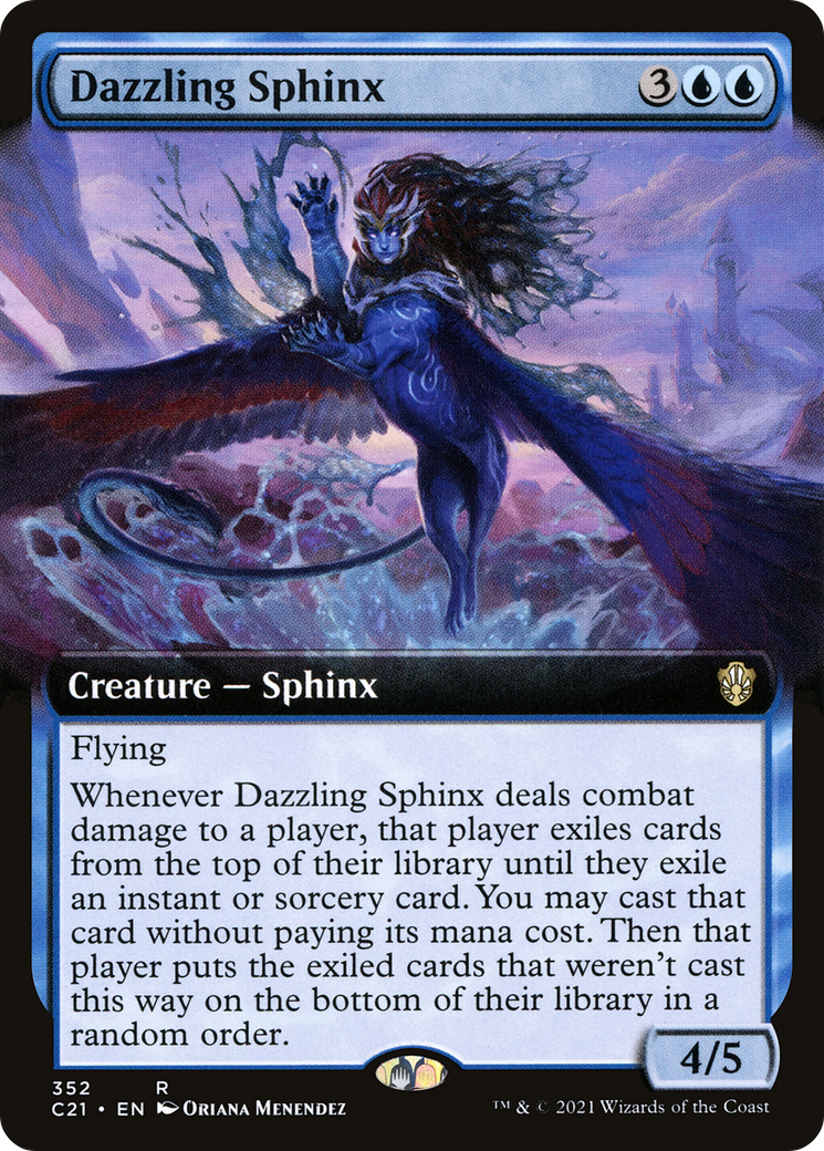 Dazzling Sphinx (C21-352) [Commander 2021]: (Extended Art)