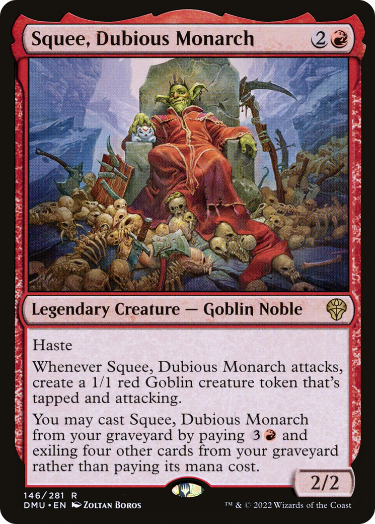 Squee, Dubious Monarch (DMU-146) [Dominaria United] Foil