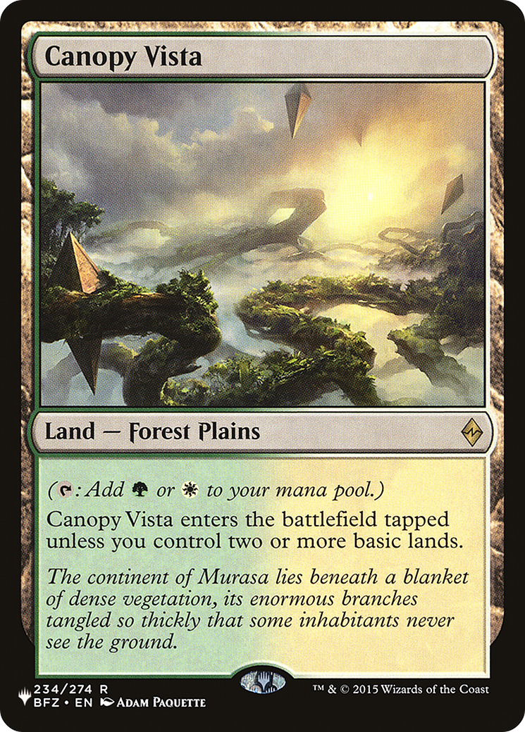 Canopy Vista (LIST-BFZ-234) [The List]