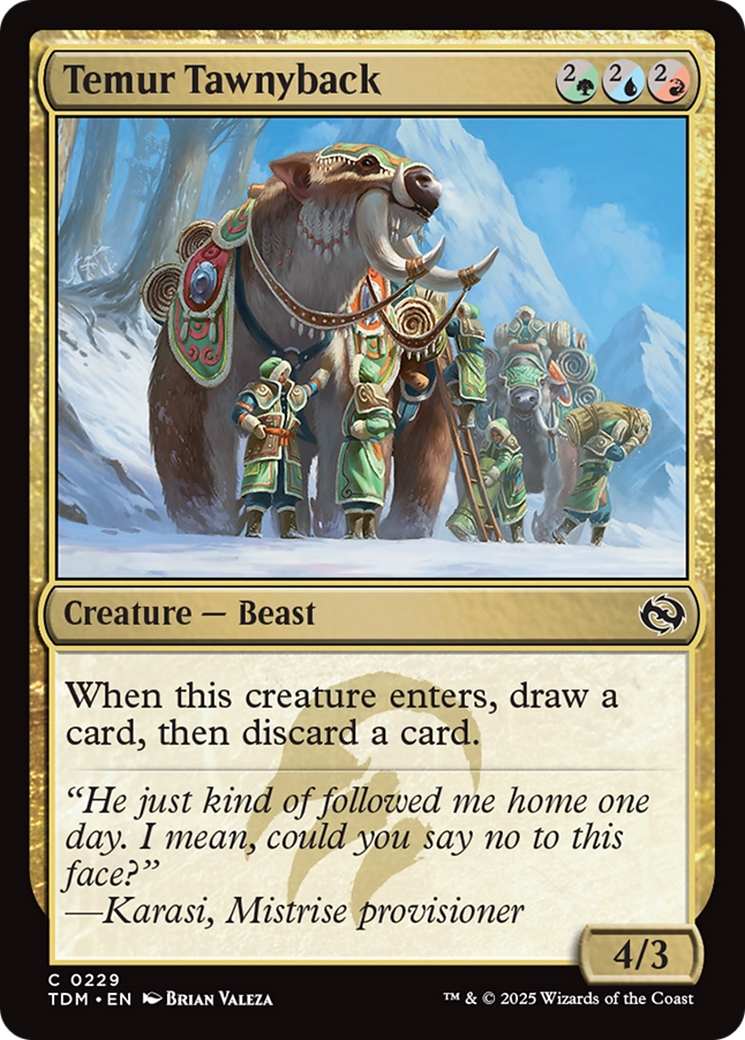 Temur Tawnyback (TDM-229) [Tarkir: Dragonstorm] Foil