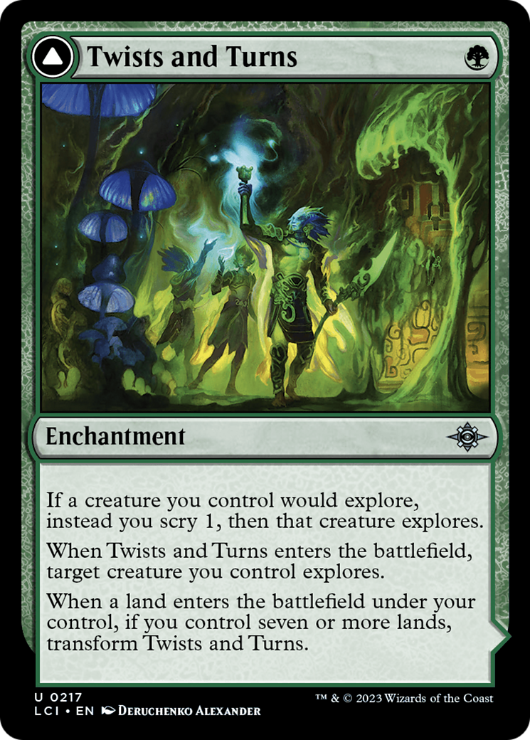 Twists and Turns // Mycoid Maze (LCI-217) [The Lost Caverns of Ixalan] Foil