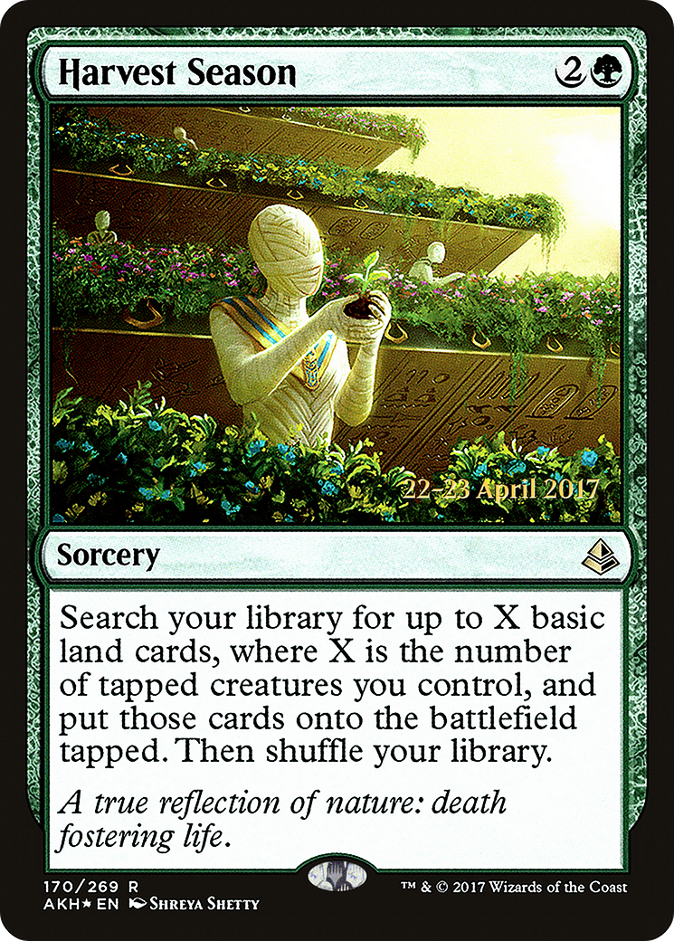 Harvest Season (PRE-170S) [Amonkhet Promos] Foil