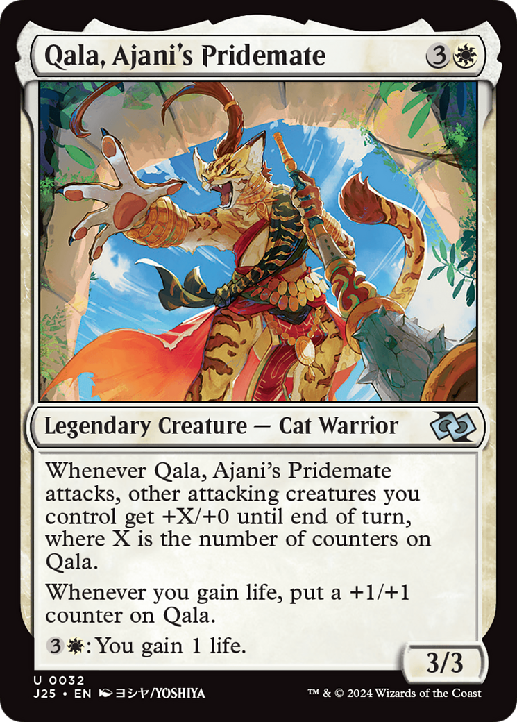 Qala, Ajani's Pridemate (J25-032) [Foundations Jumpstart]