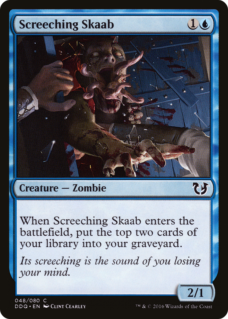 Screeching Skaab (DDQ-048) [Duel Decks: Blessed vs. Cursed]