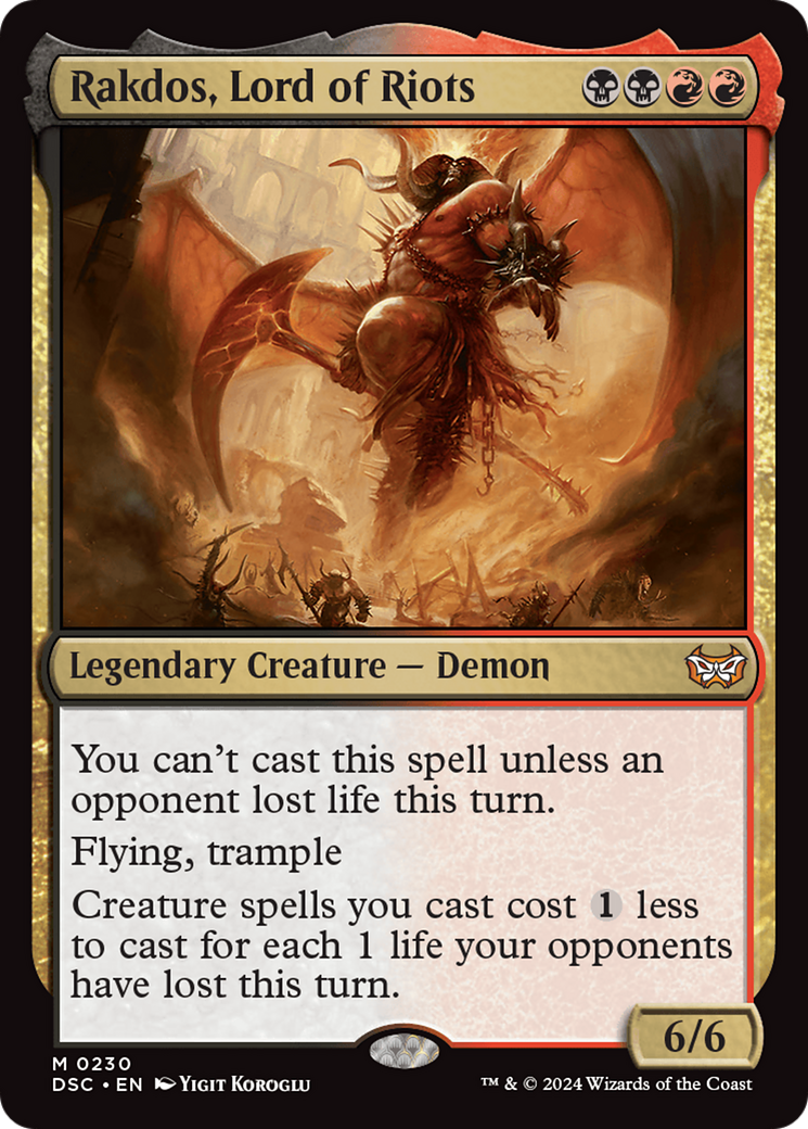 Rakdos, Lord of Riots (DSC-230) [Duskmourn: House of Horror Commander]