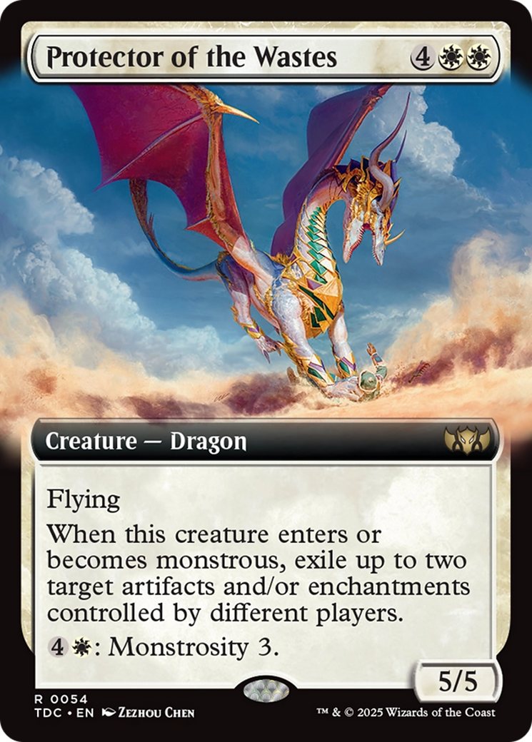 Protector of the Wastes (TDC-054) [Commander: Tarkir: Dragonstorm]: (Extended Art)