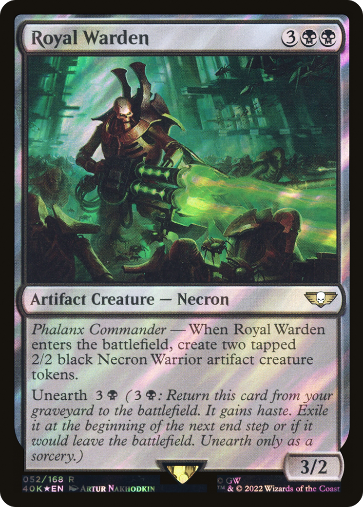 Royal Warden (40K-52★) [Warhammer 40,000 Commander] Foil