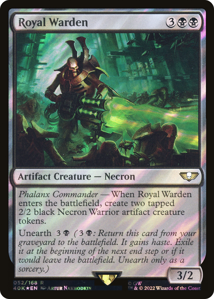 Royal Warden (Surge Foil) (40K-052) [Warhammer 40,000 Commander] Foil