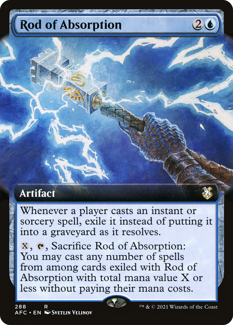 Rod of Absorption (AFC-288) [Forgotten Realms Commander]: (Extended Art)