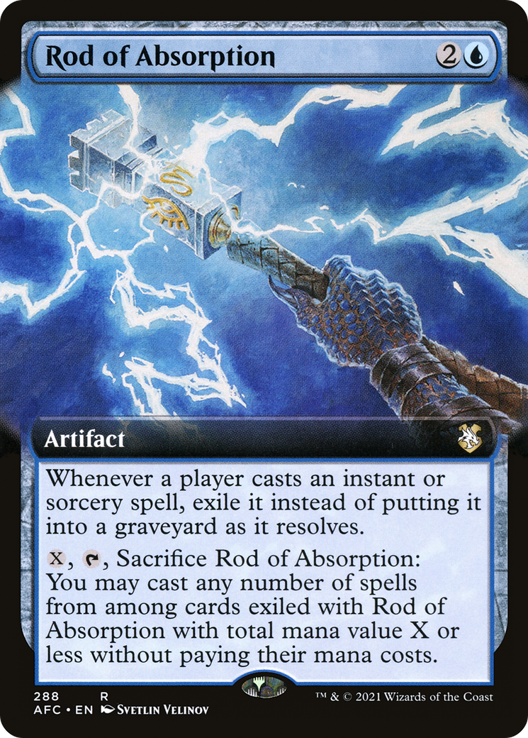 Rod of Absorption (Extended Art) (AFC-288) [Forgotten Realms Commander]
