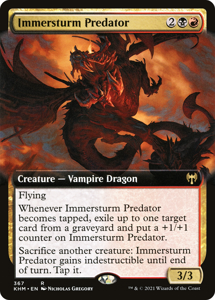 Immersturm Predator (KHM-367) [Kaldheim]: (Extended Art) Foil