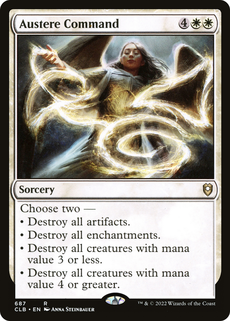 Austere Command (CLB-687) [Commander Legends: Battle for Baldur's Gate]
