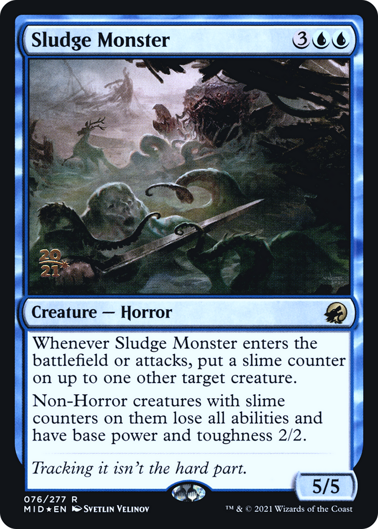 Sludge Monster (PRE-76S) [Innistrad: Midnight Hunt Promos] Foil