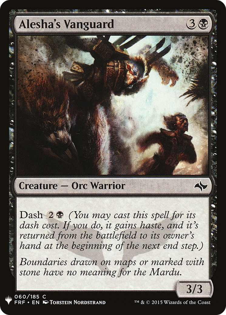 Alesha's Vanguard (LIST-FRF-60) [The List]
