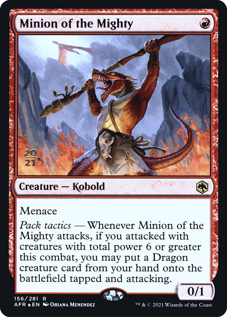 Minion of the Mighty (PRE-156S) [Adventures in the Forgotten Realms Promos] Foil