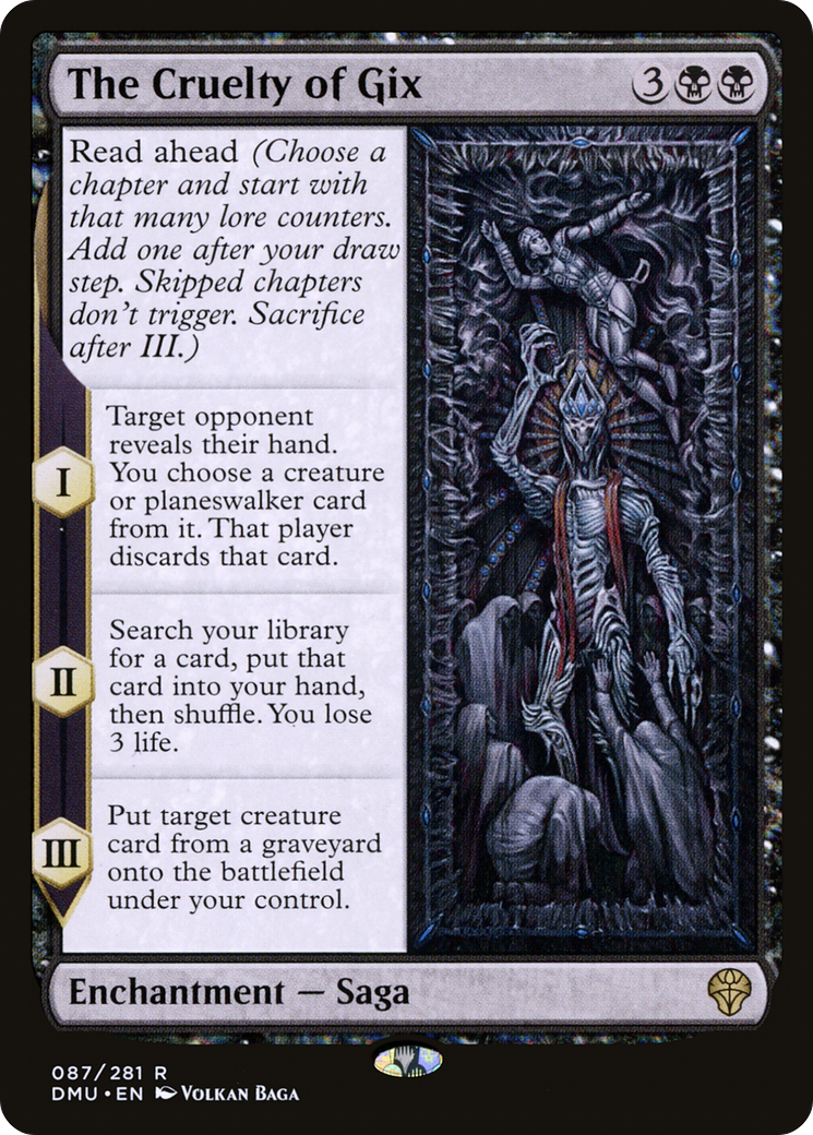The Cruelty of Gix (DMU-087) [Dominaria United]