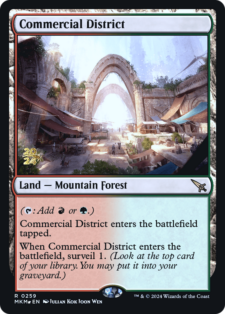 Commercial District (PRE-259S) [Murders at Karlov Manor Promos] Foil