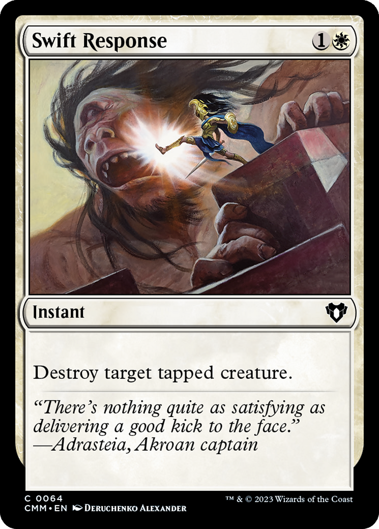 Swift Response (CMM-064) [Commander Masters]