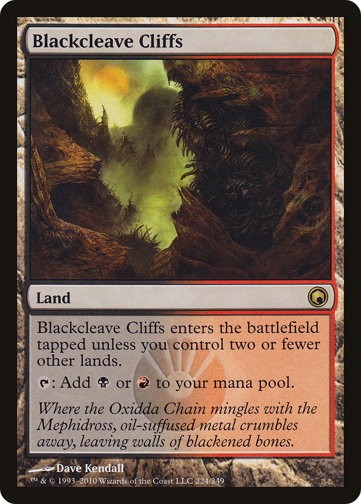 Blackcleave Cliffs (SOM-224) [Scars of Mirrodin]