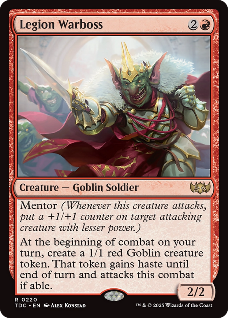 Legion Warboss (TDC-220) [Tarkir: Dragonstorm Commander]
