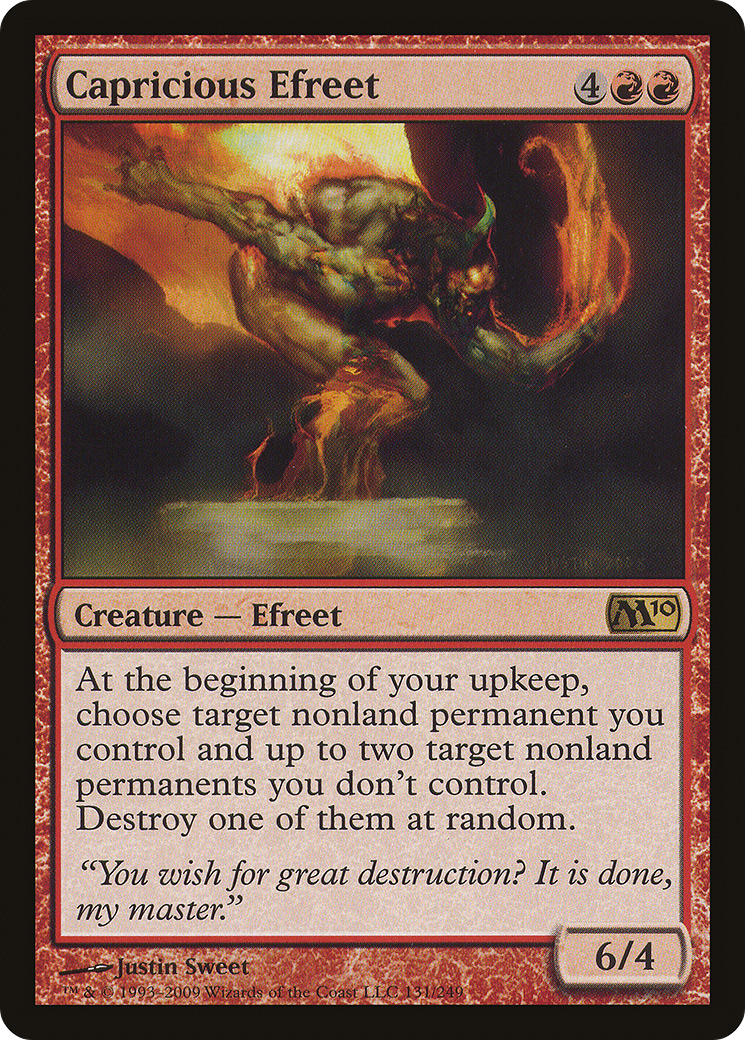 Capricious Efreet (M10-131) [Magic 2010] Foil