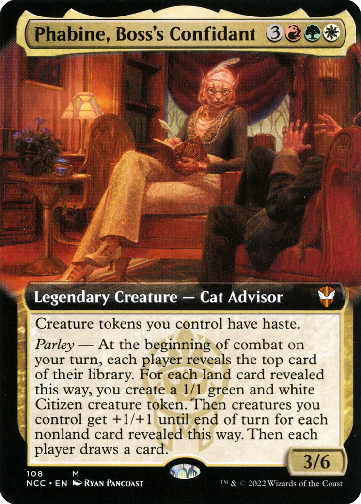 Phabine, Boss's Confidant (NCC-108) [New Capenna Commander]: (Extended Art) Foil