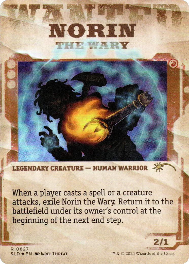 Norin the Wary // Norin the Wary (SLD-827) [Secret Lair Drop] (Borderless) Foil