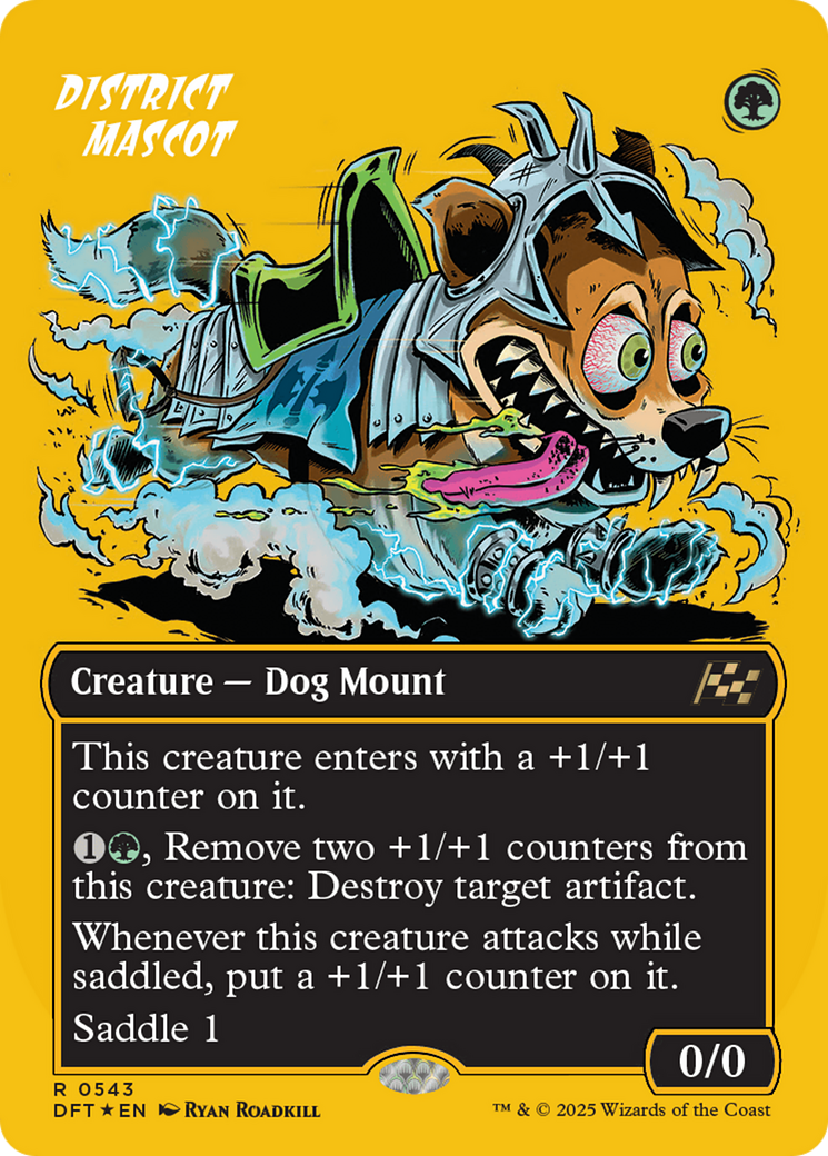 District Mascot (DFT-543) [Aetherdrift] (Borderless) Foil