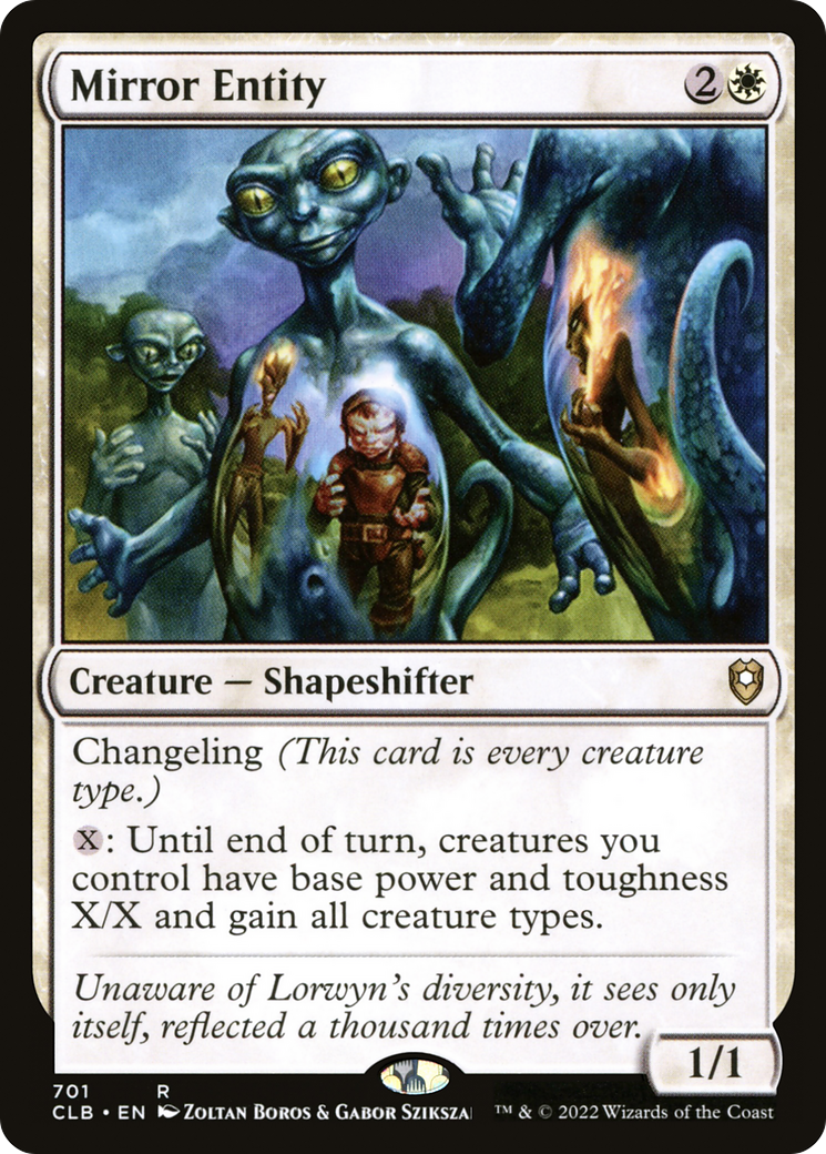 Mirror Entity (CLB-701) [Commander Legends: Battle for Baldur's Gate]