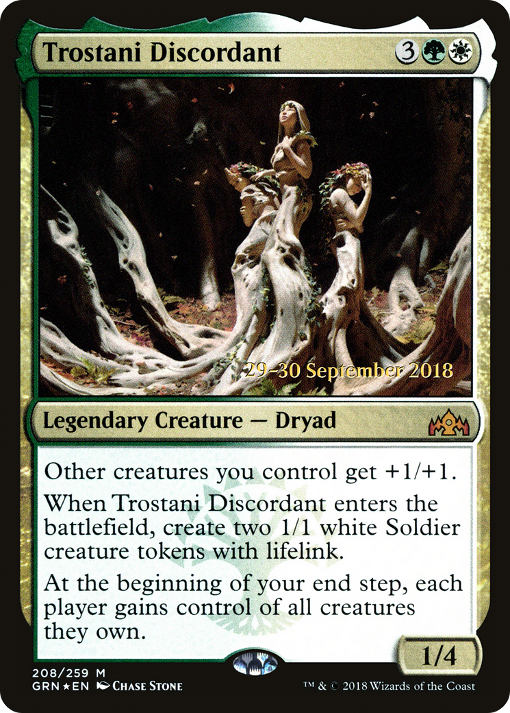 Trostani Discordant (PRE-208S) [Guilds of Ravnica Promos] Foil