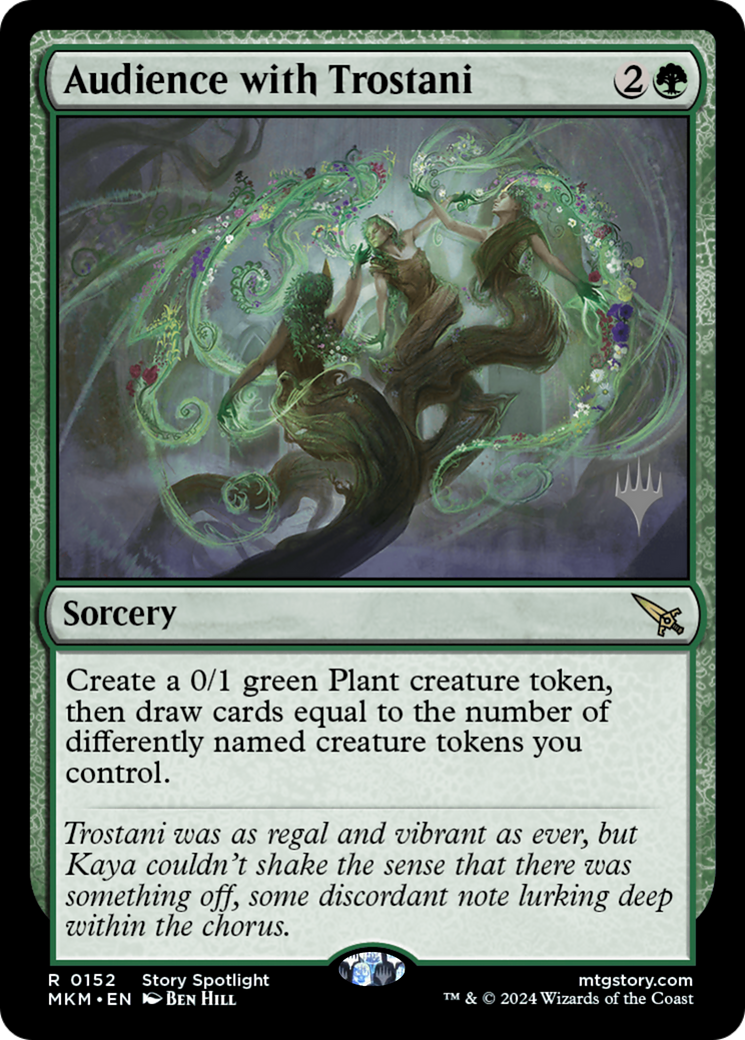 Audience with Trostani (PPMKM-152P) [Murders at Karlov Manor Promos] Foil