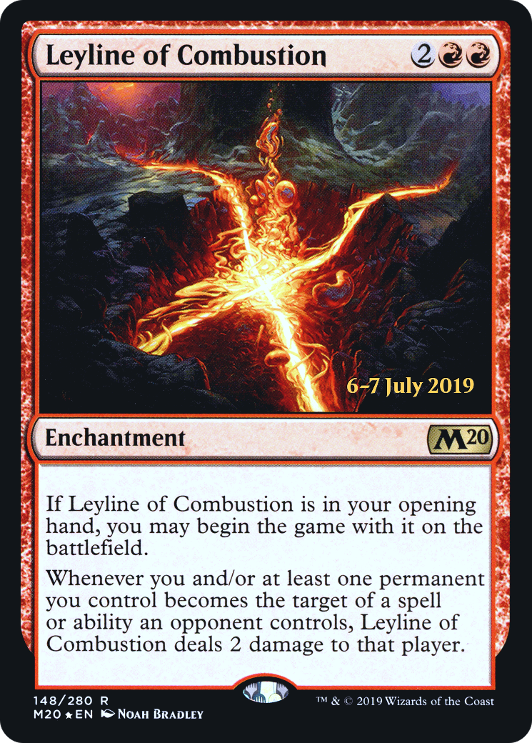 Leyline of Combustion (PRE-148S) [Core Set 2020 Promos] Foil