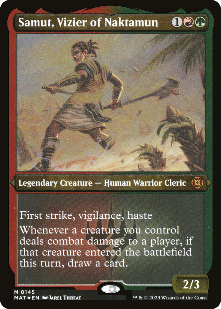 Samut, Vizier of Naktamun (MAT-145) [March of the Machine: The Aftermath] Etched Foil