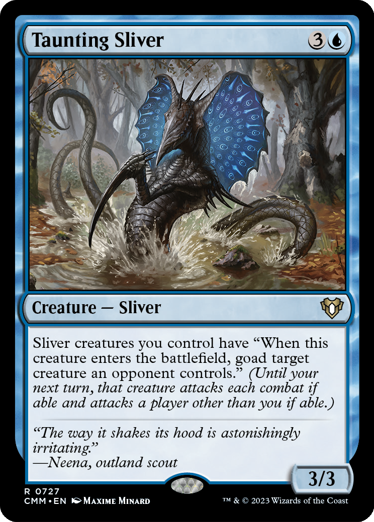 Taunting Sliver (CMM-727) [Commander Masters]